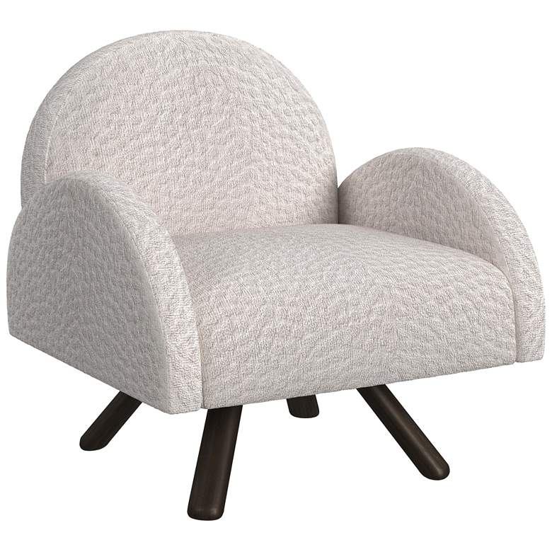 Image 1 Myrtle Modern Designed Accent Chair in Sand Performance Fabric