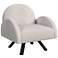 Myrtle Modern Designed Accent Chair in Sand Performance Fabric
