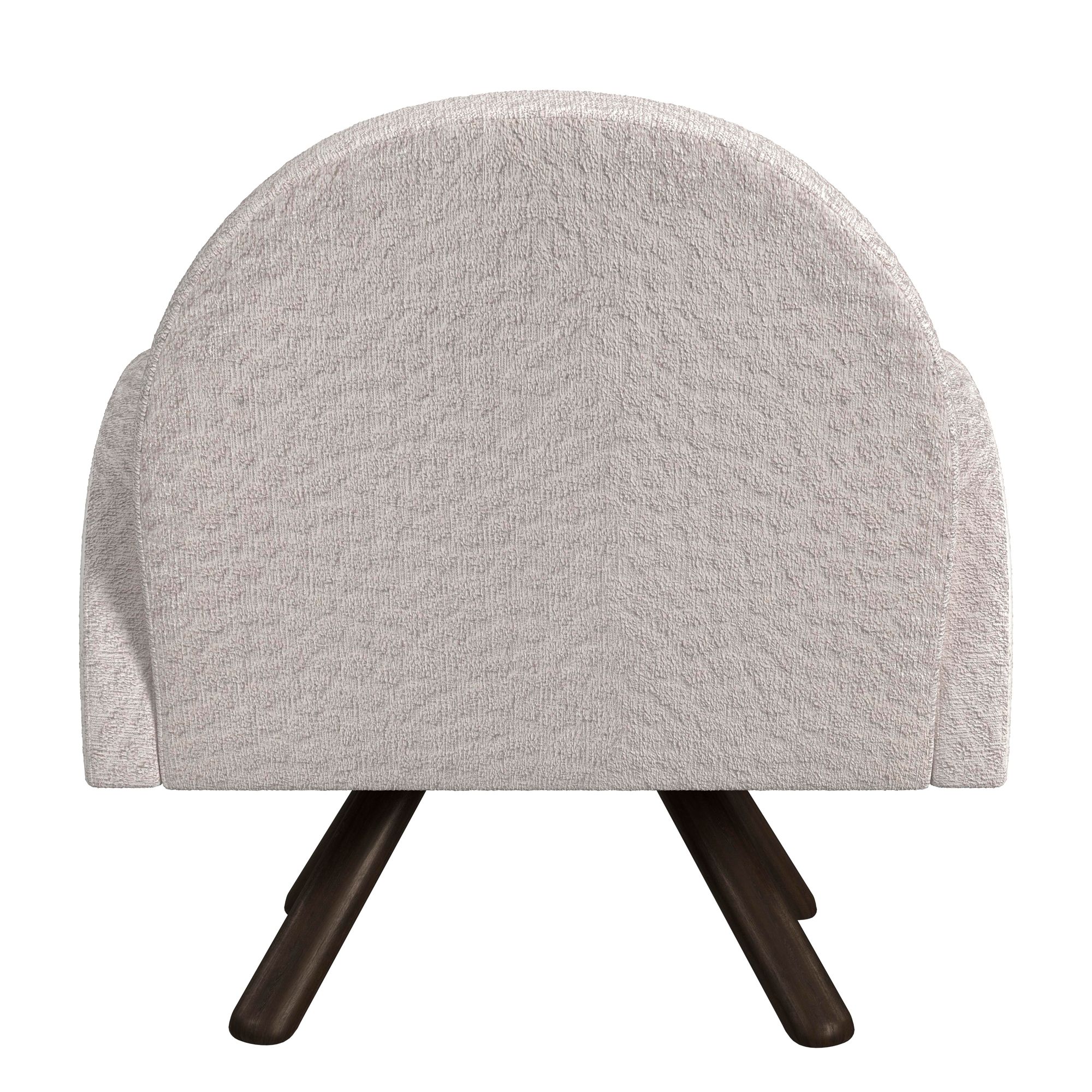 Image 7 Myrtle Modern Designed Accent Chair in Sand Performance Fabric more views