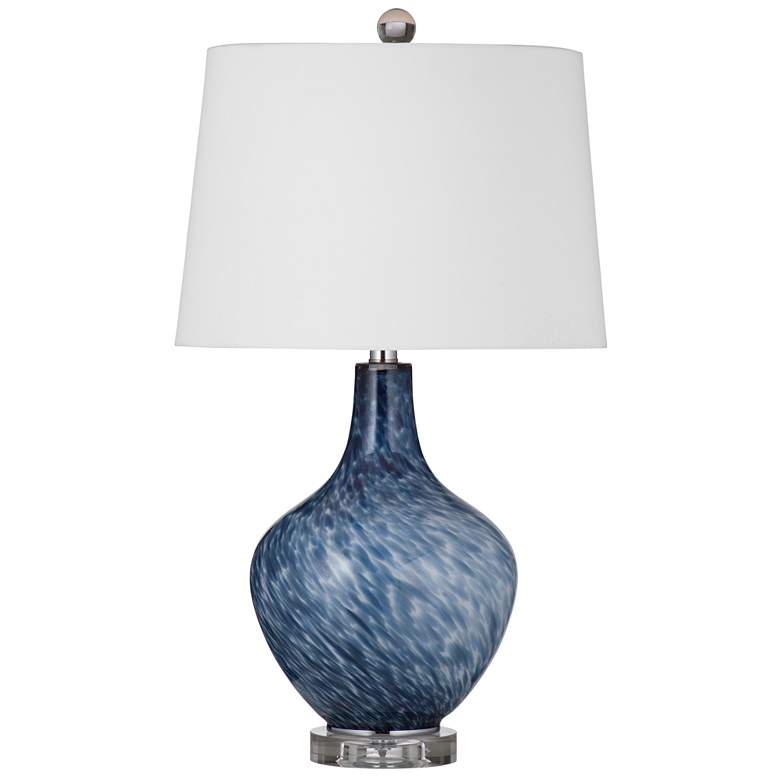 Image 1 Myst 26" Contemporary Styled Blue Table Lamp
