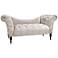 Mystere Dove Fabric Tufted Chaise