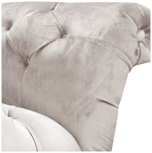 Image 2 Mystere Dove Gray Fabric Tufted Chaise - Made to Order more views
