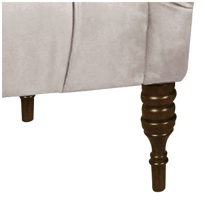 Image 3 Mystere Dove Gray Fabric Tufted Chaise - Made to Order more views