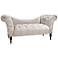 Mystere Dove Gray Fabric Tufted Chaise