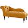 Mystere Gold Velvet Upholstered Chaise Lounge Chair