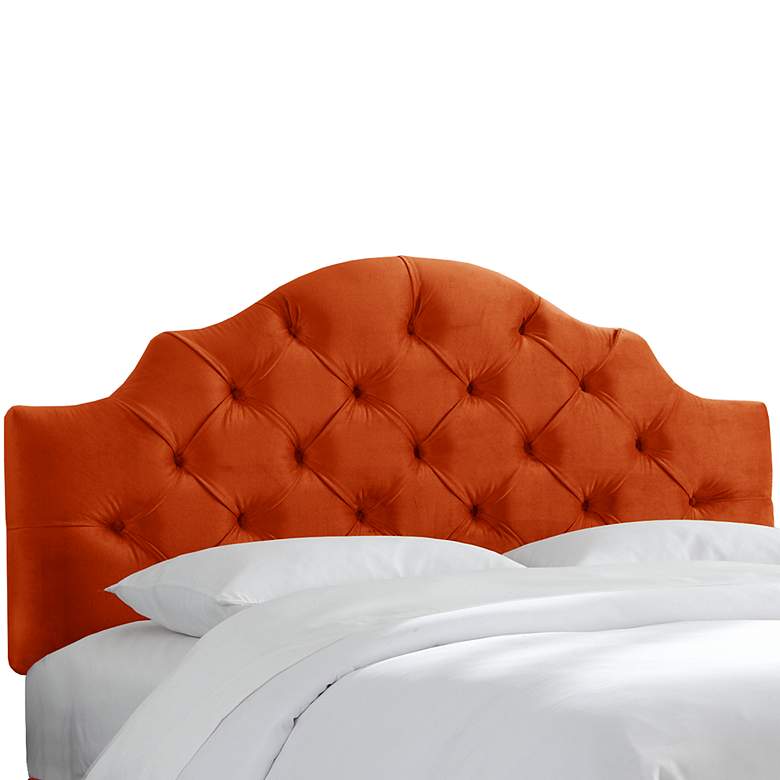 Image 1 Mystere Mango Tufted Fabric Queen Headboard