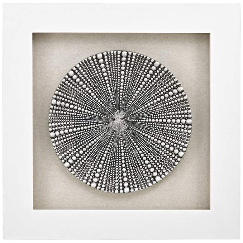 Image 1 Mystere Silver 31 inch Square Shadow Box Wall Art