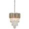 Mystique 16" Wide Modern Silver Leaf Pendant Light