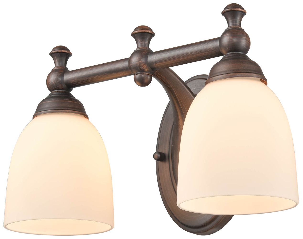 Image 4 Mysty 8" High Rubbed Bronze 2-Light Wall Sconce more views