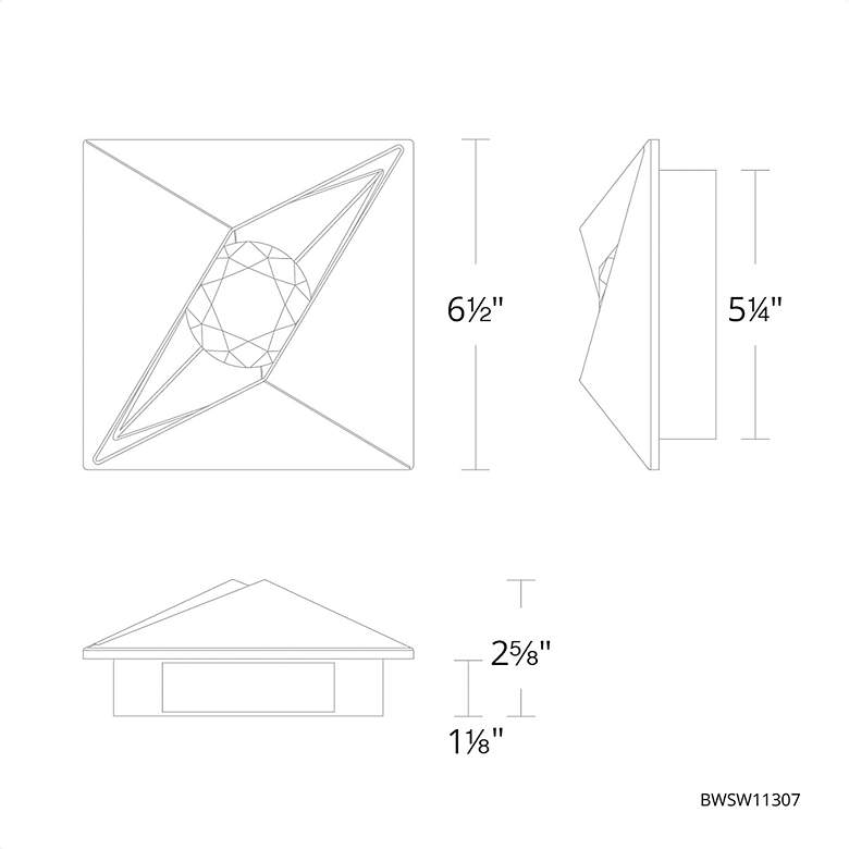 Image 6 Mythical 1 Light LED Outdoor Wall Light more views