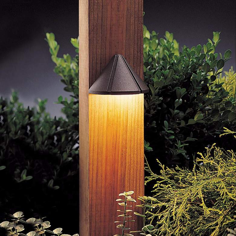 Image 1 Kichler Landscape 3 3/4"W 3000K LED Bronze Deck Light in scene