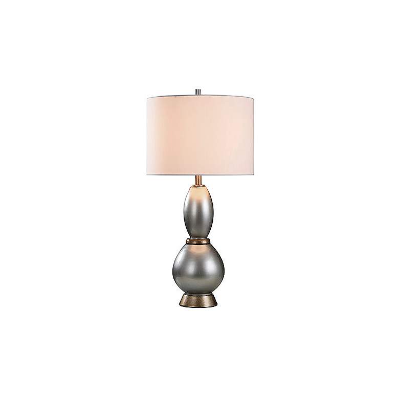 Image 3 Nabanil Silver and Gold Steel Table Lamp more views