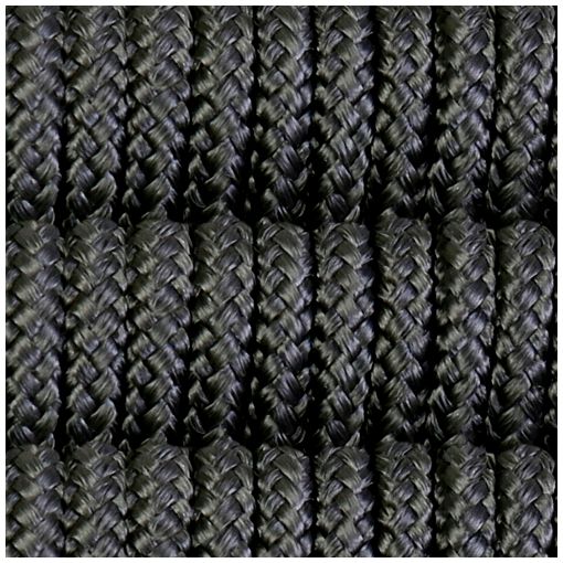 Nabila Outdoor Light Eucalyptus Wood and Charcoal Rope Counter Height Stool