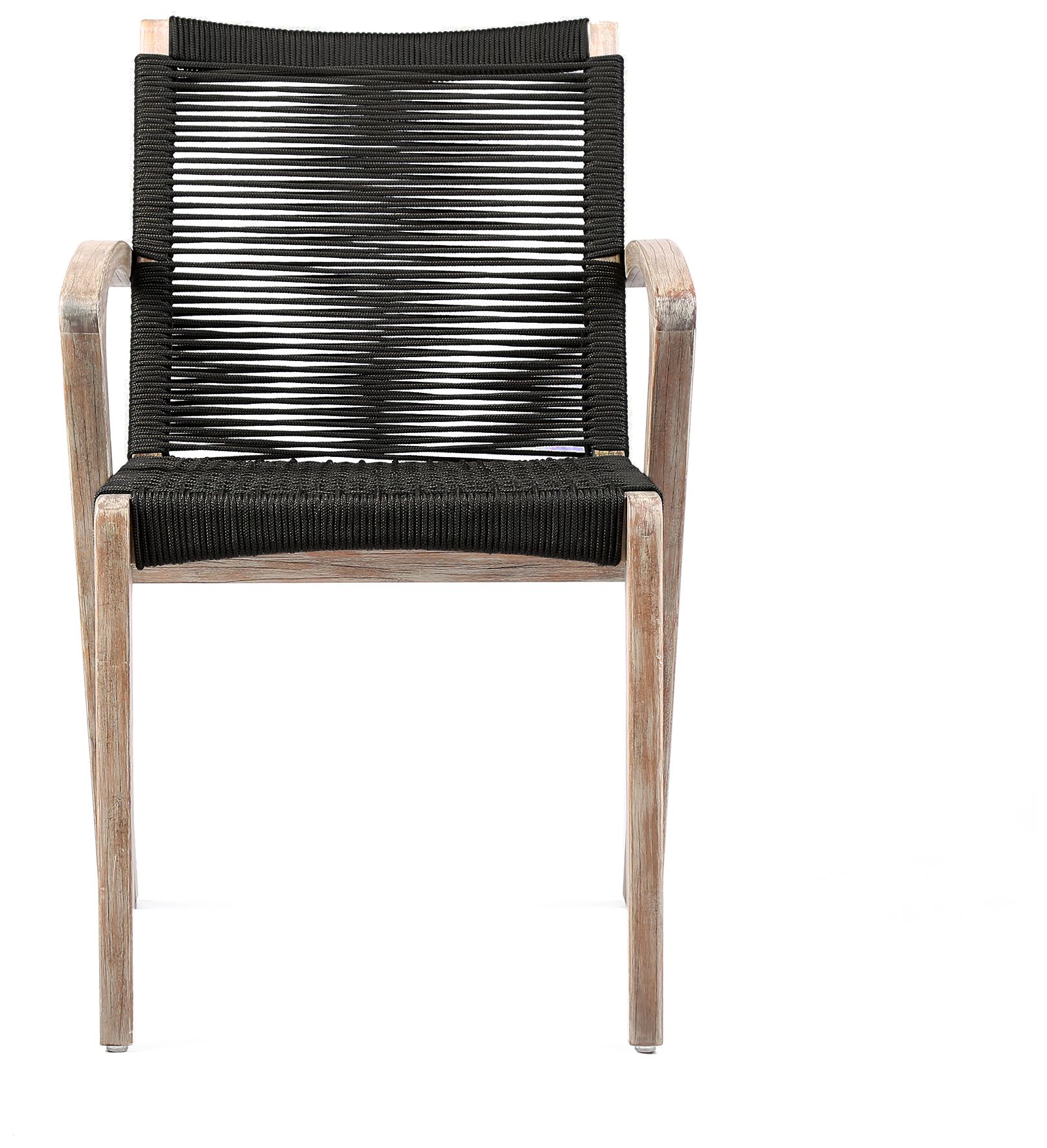 Image 3 Nabila Set of 2 Outdoor Light Eucalyptus Wood and Rope Dining Chairs more views