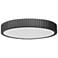 Nabisco 18" Wide Matte Black LED Ceiling Light