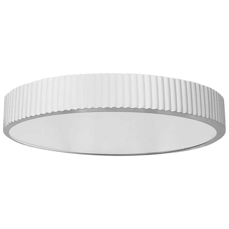Image 1 Nabisco 18" Wide Matte White 30W LED Flush Mount