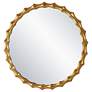 5_Nacala Antiqued Gold 39 1/4" Round Oversized Wall Mirror more views