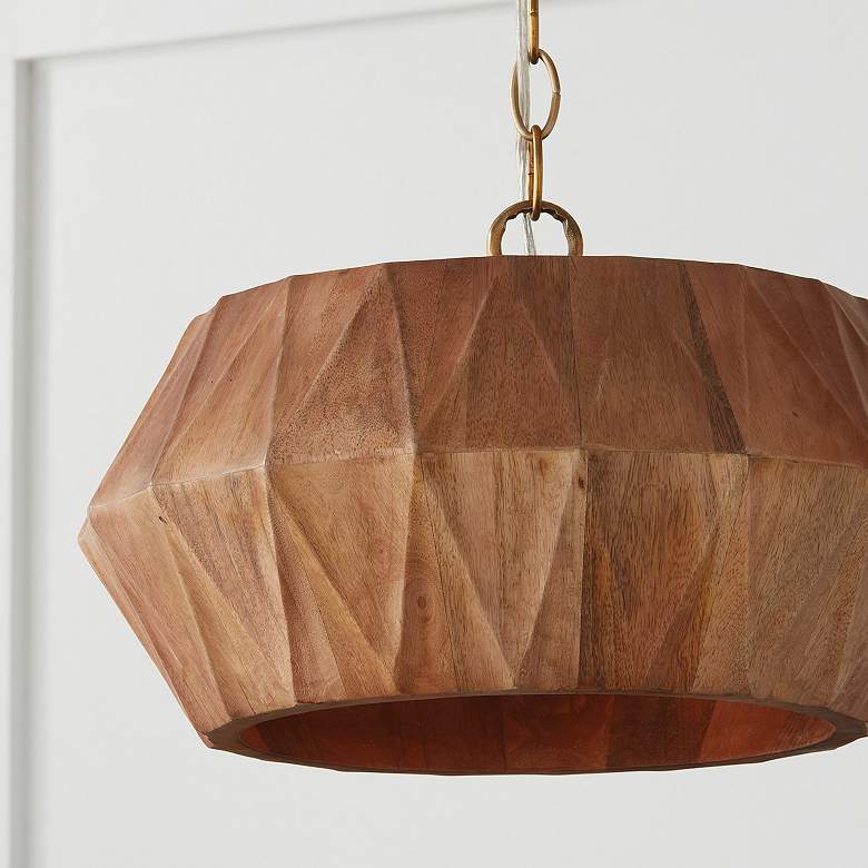 Image 5 Nadeau 15" Wide Light Patinaed Brass Ceiling Light more views