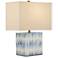 Nadene 17 1/2" High Blue and White Accent Table Lamp