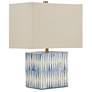 2_Nadene 17 1/2" High Blue and White Accent Table Lamp more views