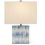 3_Nadene 17 1/2" High Blue and White Accent Table Lamp more views