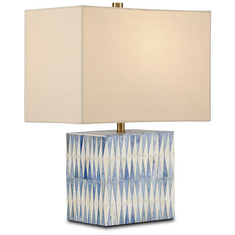 Image 1 Nadene Blue &#38; White Table Lamp