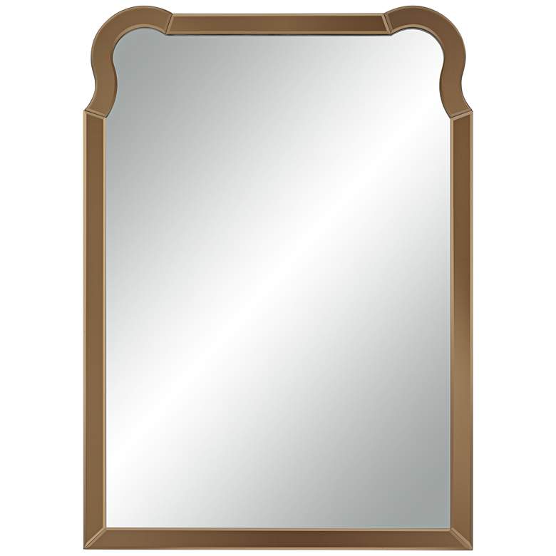 Image 2 Nadia 27" x 39" Warm Gold Rectangular Wall Mirror