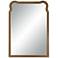 Nadia 27" x 39" Warm Gold Rectangular Wall Mirror