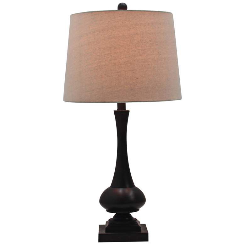 Image 1 Nadia 28" Oil-Rubbed Bronze Genie Bottle Metal Table Lamp