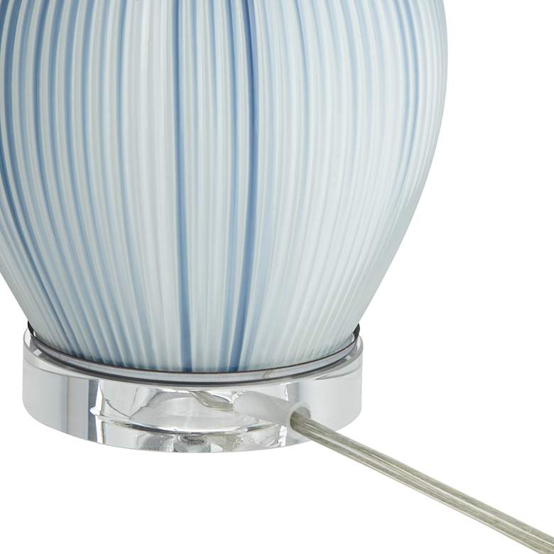 Nadia Blue Double Gourd Modern Glass Table Lamp more views
