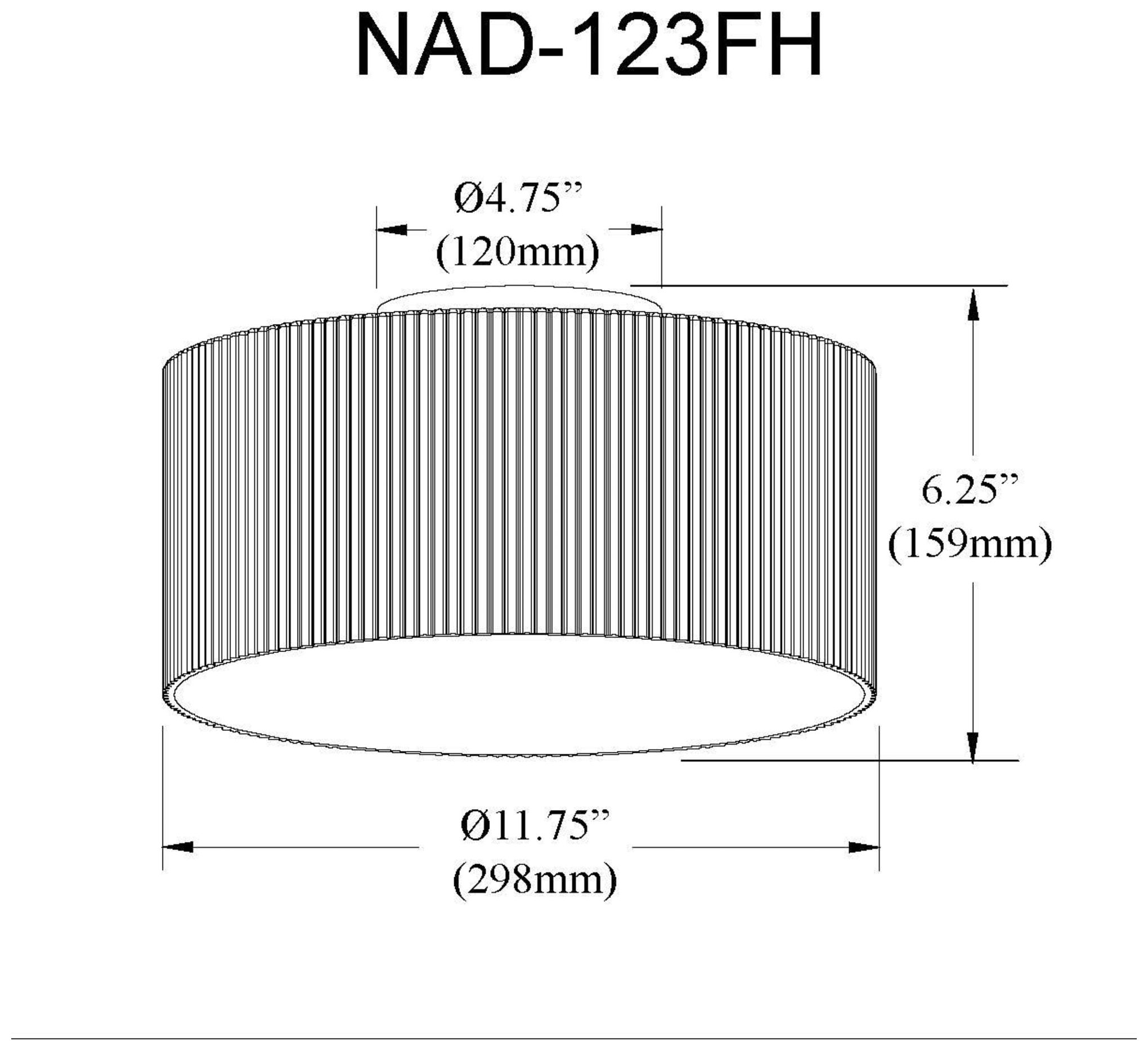 Image 2 Nadine 11.75" Wide Aged Brass Flush Mount more views