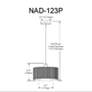 4_Nadine 11.75" Wide Matte Black Finish Pendant w/ Clear Shade more views