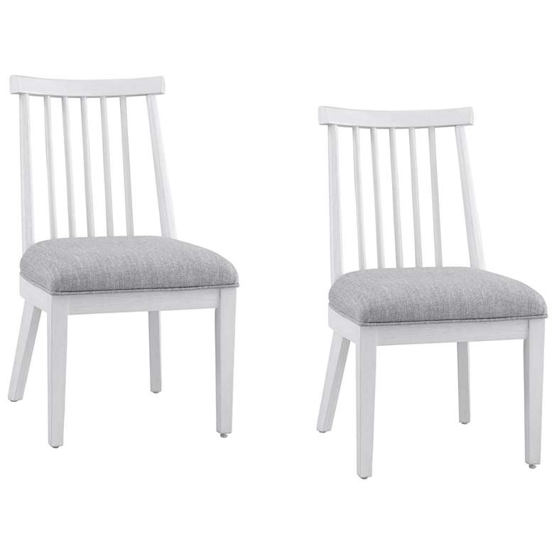 Image 1 Nadine 24.25" White, Gray Dining Chair