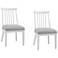 Nadine 24.25" White, Gray Dining Chair