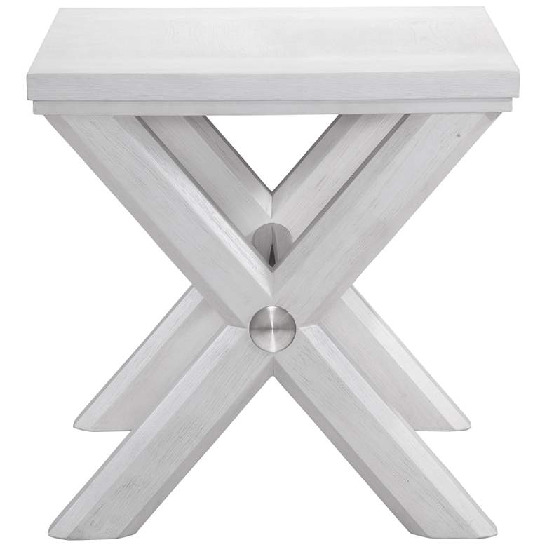 Image 1 Nadine 24" Tall White End Table