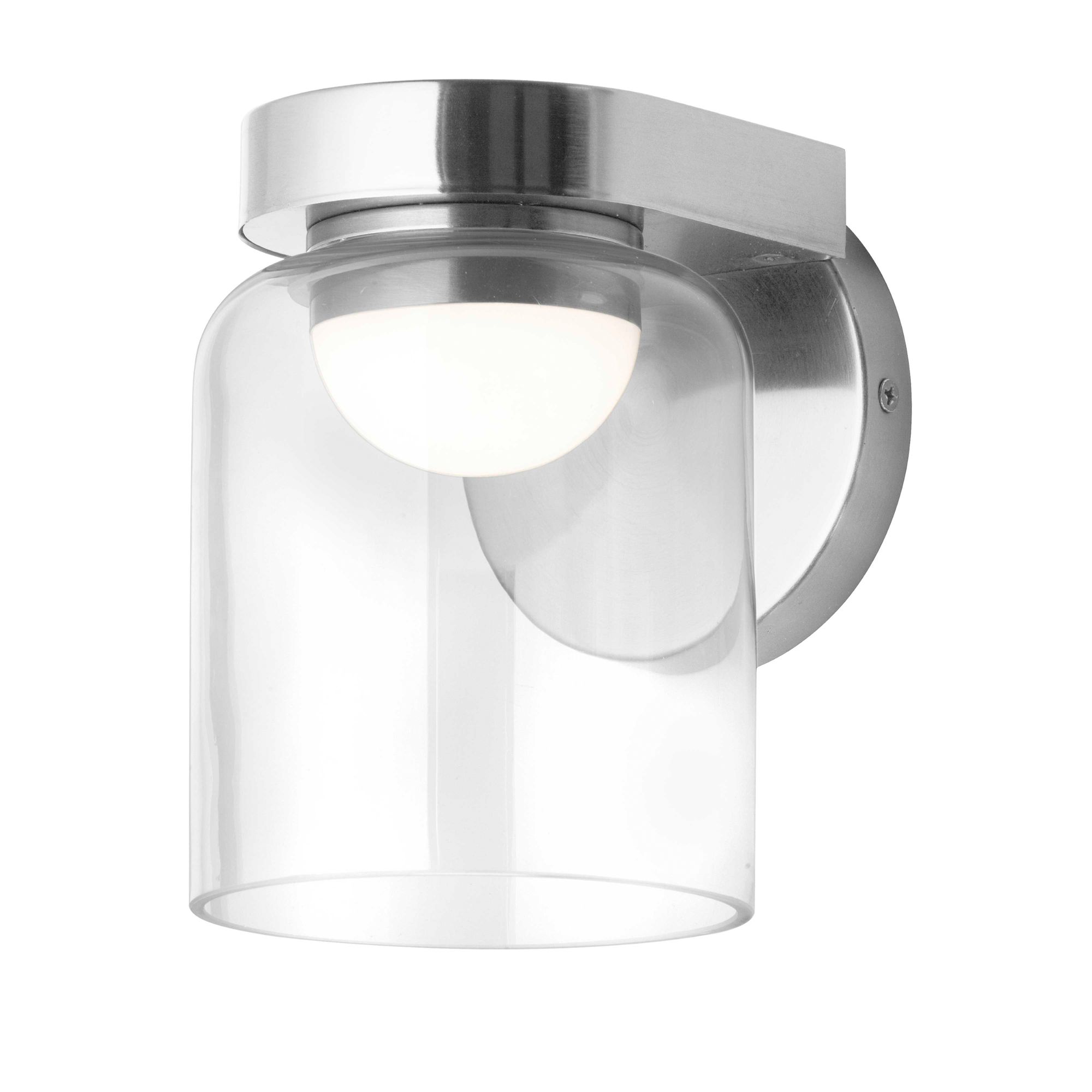 Image 3 Nadine 6.75"H Polished Chrome 10W LED Wall Sconce w/ Clear Glass Shade more views