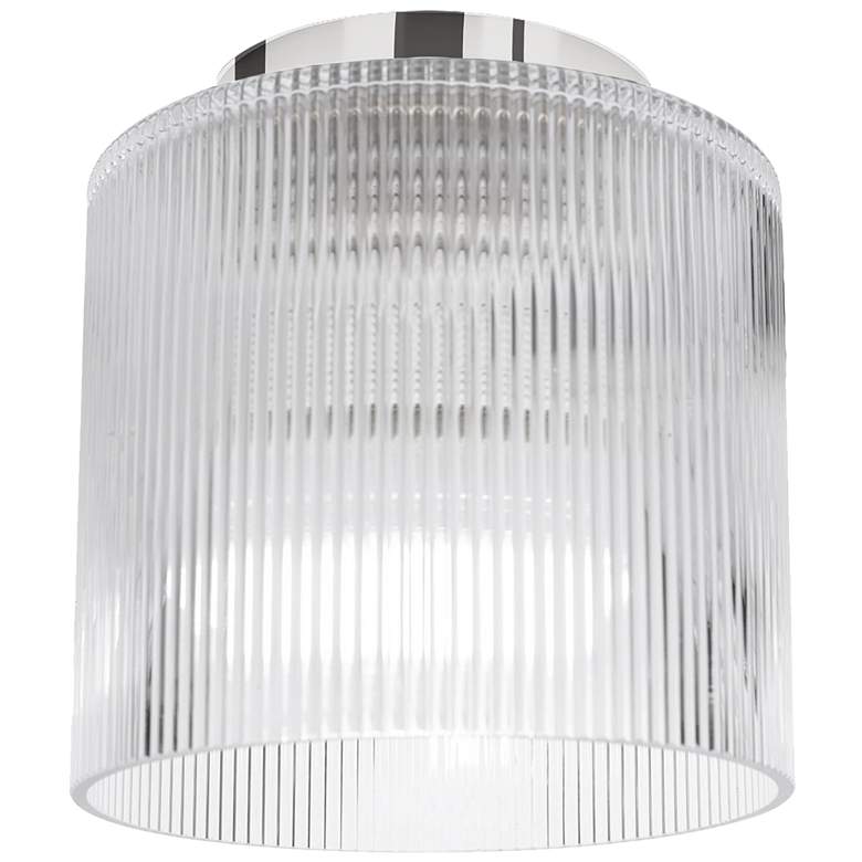 Image 1 Nadine 7" Wide Polished Chrome Flush Mount