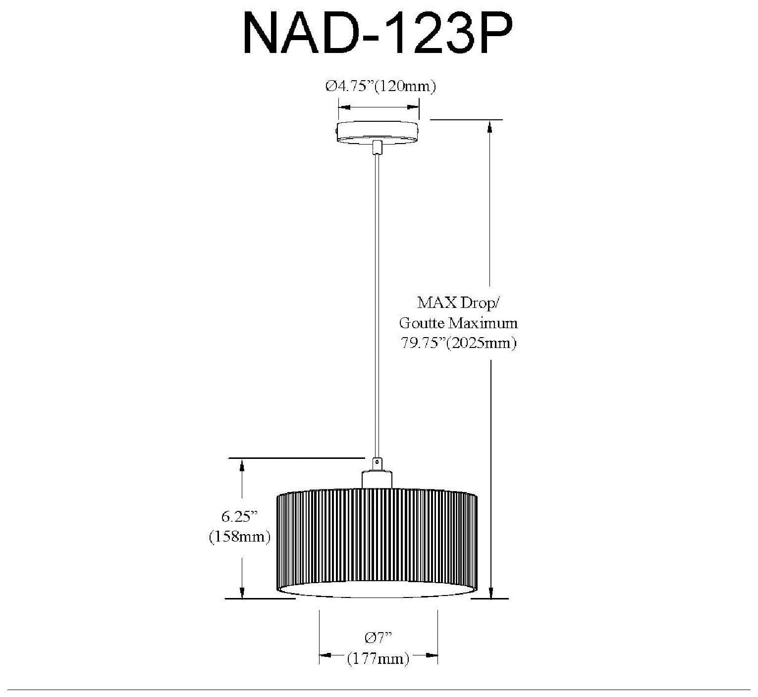 Image 5 Nadine 7" Wide Polished Chrome Finish Pendant w/ Clear Shade more views