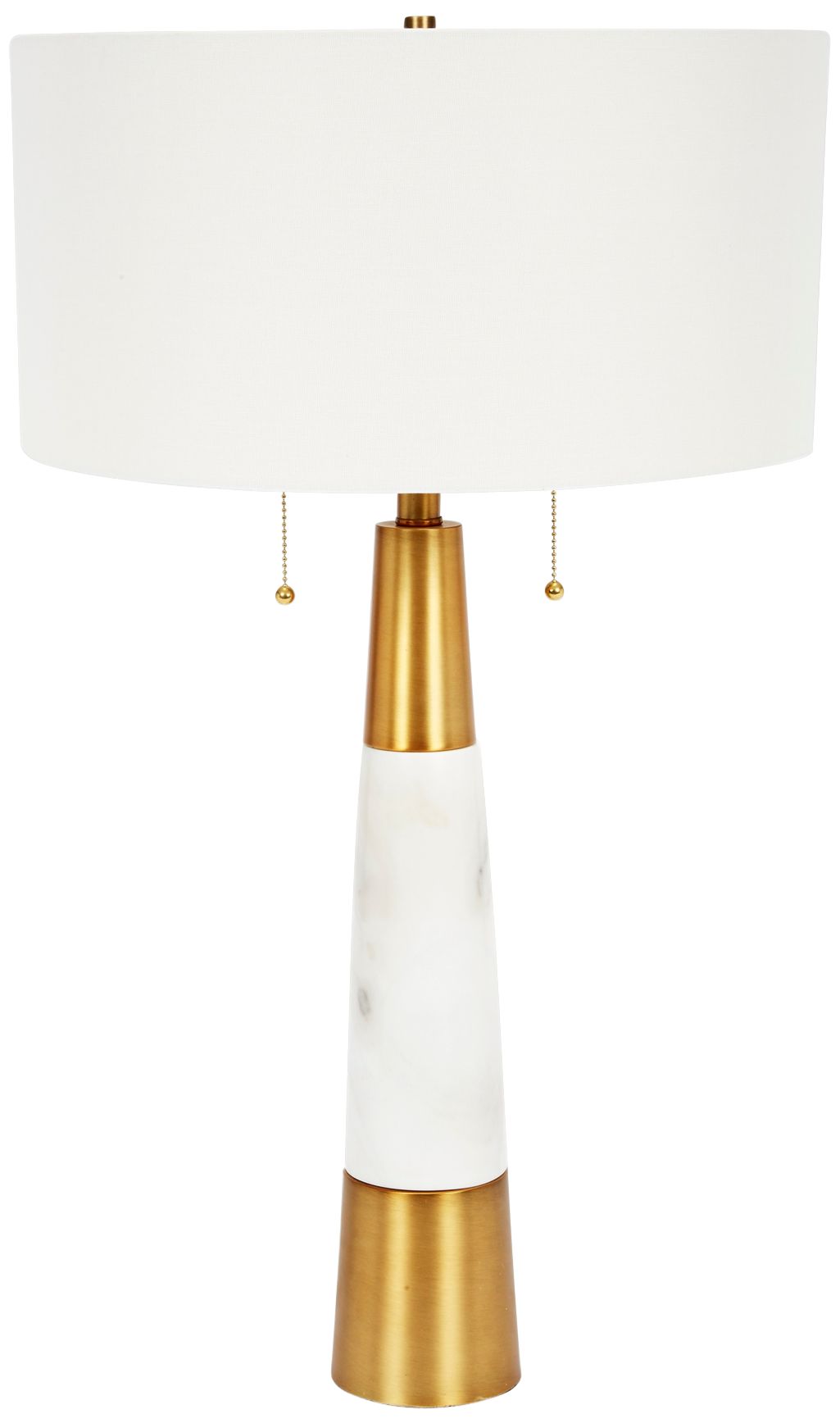 marble and brass lamp