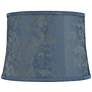 Nagano Blue Softback Drum Lamp Shade 14x16x11.5 (Washer)