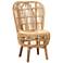 Nagoya Natural Brown Rattan Tall Lounge Chair