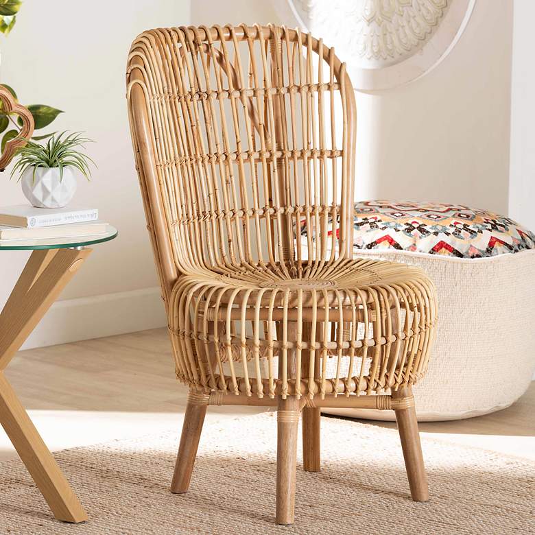 Image 1 Nagoya Natural Brown Rattan Tall Lounge Chair