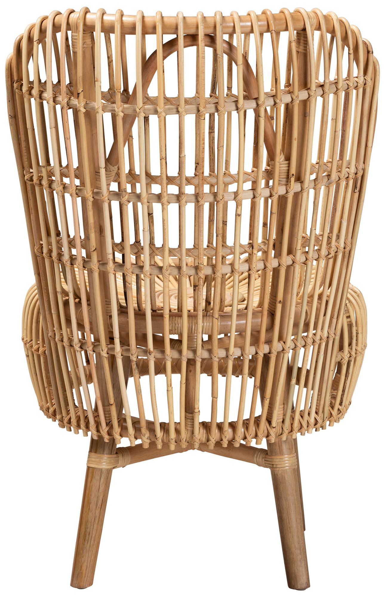 Nagoya Natural Brown Rattan Tall Lounge Chair