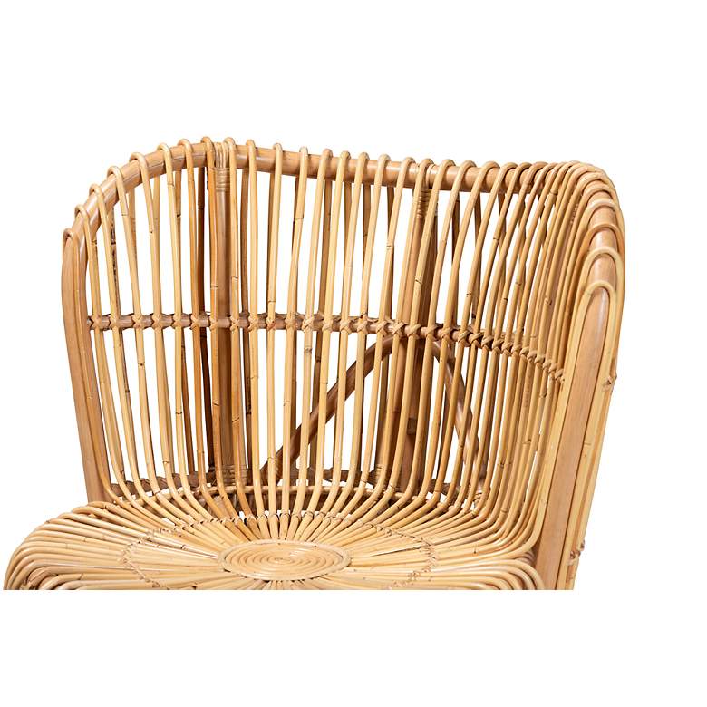 Image 3 Nagoya Natural Brown Rattan Wide Seat Lounge Chair more views