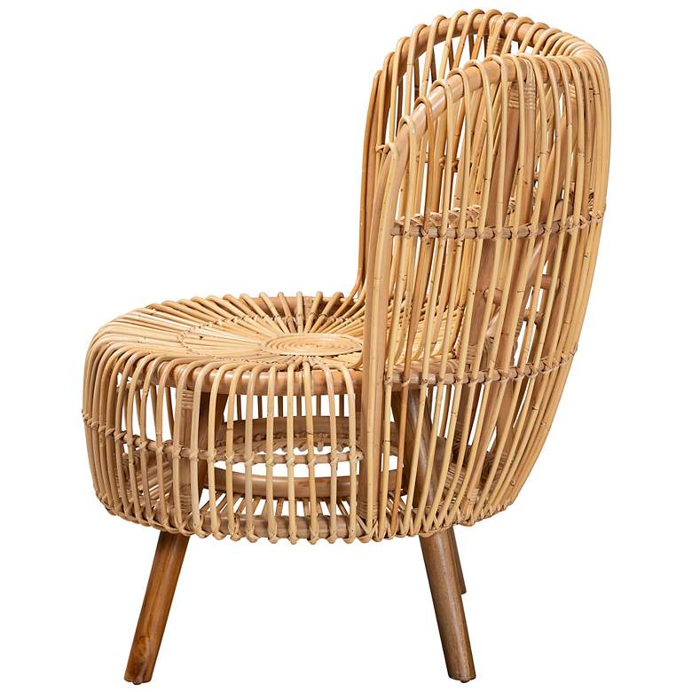 Image 7 Nagoya Natural Brown Rattan Wide Seat Lounge Chair more views