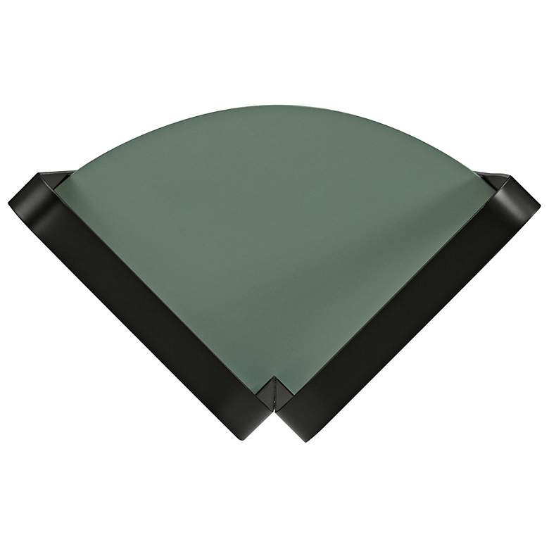 Image 3 Naija 10 1/4" Wide Sage Green 5-Shelf Corner Bookcase more views