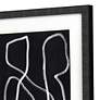 Naive Lines 20" Wide 3-Piece Framed Giclee Wall Art Set in scene