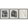 Naive Lines III 20" Wide 3-Piece Framed Giclee Wall Art Set