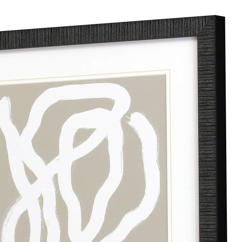 Image 3 Naive Lines III 20" Wide 3-Piece Framed Giclee Wall Art Set more views