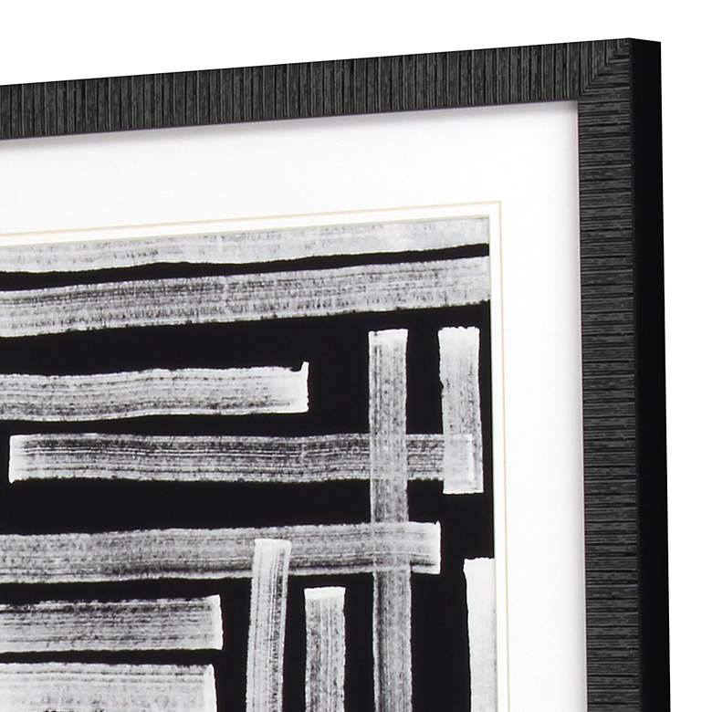 Image 3 Naive Lines IV 20" Wide 3-Piece Framed Giclee Wall Art Set more views